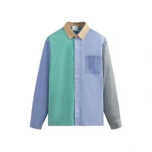 Kith Berkeley Button Down Prestige Colorblock Striped Shirt Mens Size M SS2023